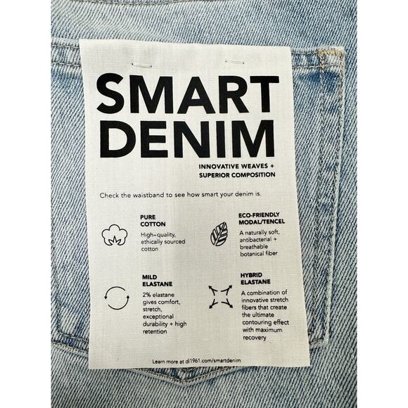 DL1961 Stevie Mid-Rise Straight Leg Jeans Size: US 24 Brand New - Picture 9 of 9